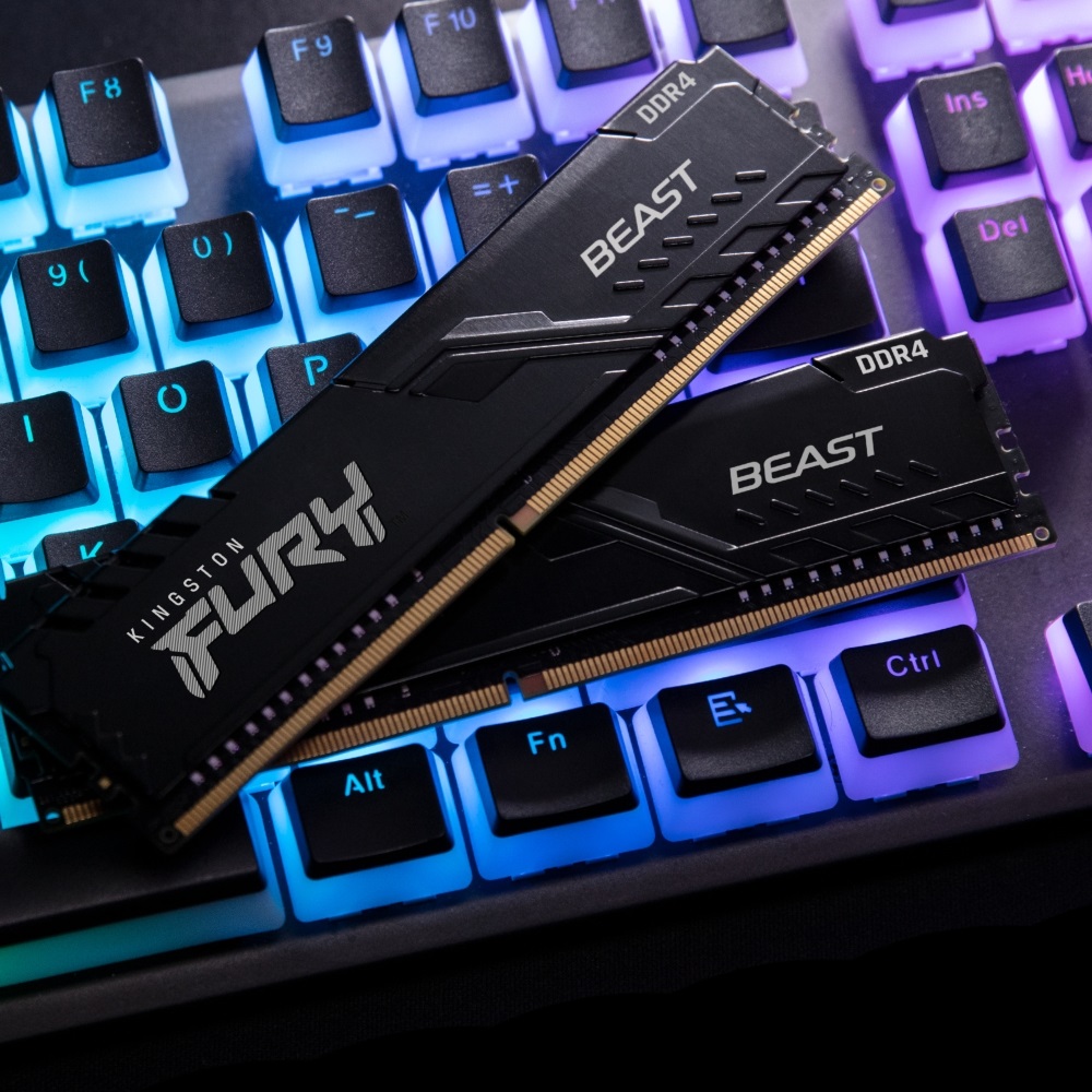 Kingston 16GB/2666MHz DDR-4 1Gx8 FURY Beast Black (KF426C16BB1/16) memória