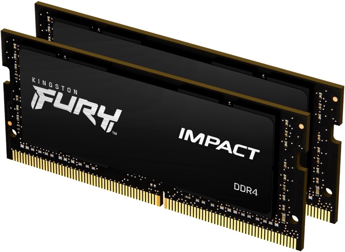 Kingston 16GB/3200MHz DDR-4 (Kit of 2) FURY Impact (KF432S20IBK2/16) notebook memória
