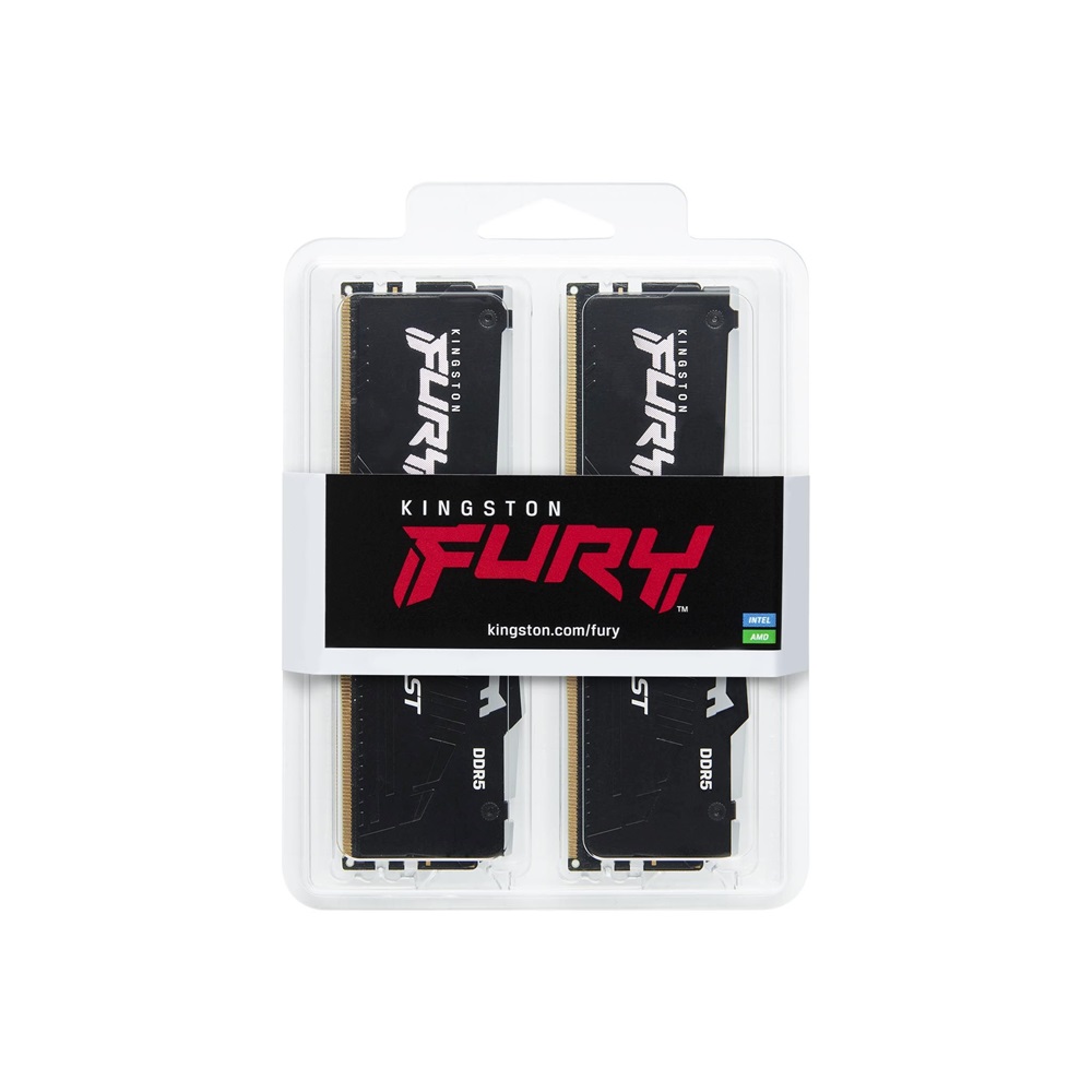 Kingston 16GB 6000MHz DDR-5 FURY Beast RGB EXPO (Kit! 2db 8GB) (KF560C36BBEAK2-16) memória