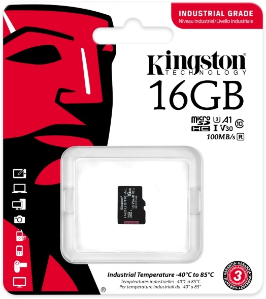 Kingston 16GB SD micro Industrial (SDHC Class 10 A1) (SDCIT2/16GBSP) memóriakártya