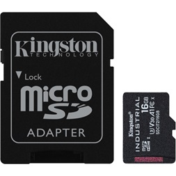 Kingston 16GB SD micro Industrial (SDHC Class 10 A1) (SDCIT2/16GB) memóriakártya + olvasó