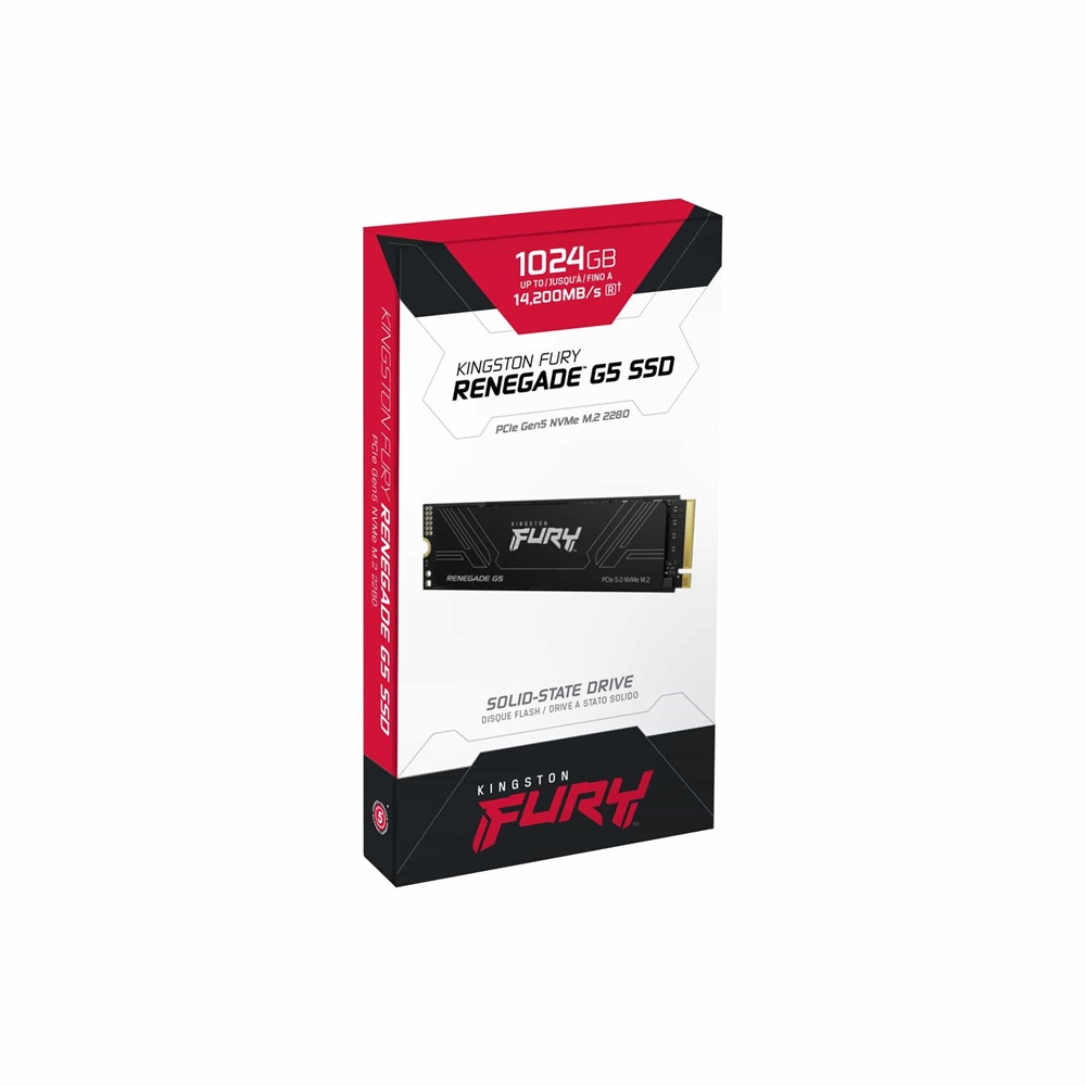Kingston 1TB M.2 PCIe 5.0 FURY Renegade G5 (SFYR2S/1T0) SSD