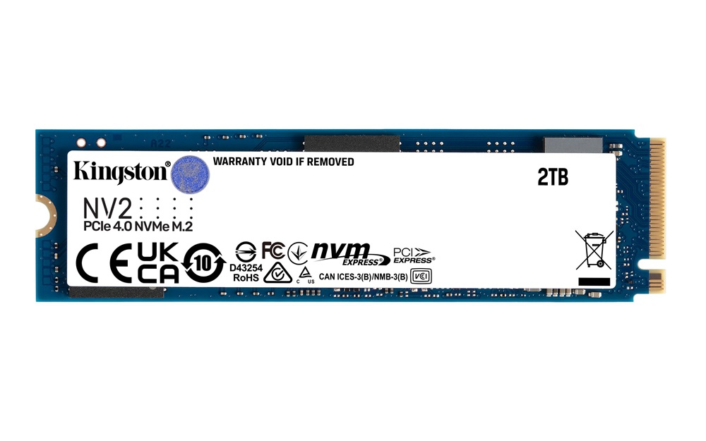 Kingston 2000GB M.2 NVMe 2280 PCIe 4.0 NV2 (SNV2S/2000G) SSD