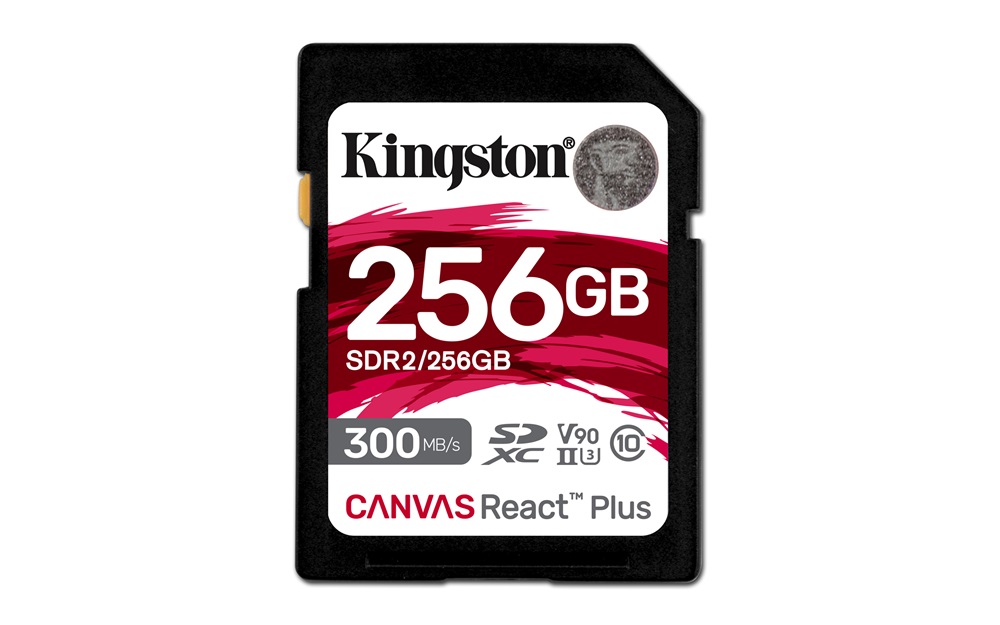 Kingston 256GB SD Canvas React Plus (SDXC Class 10 UHS-II U3) (SDR2/256GB) memóriakártya