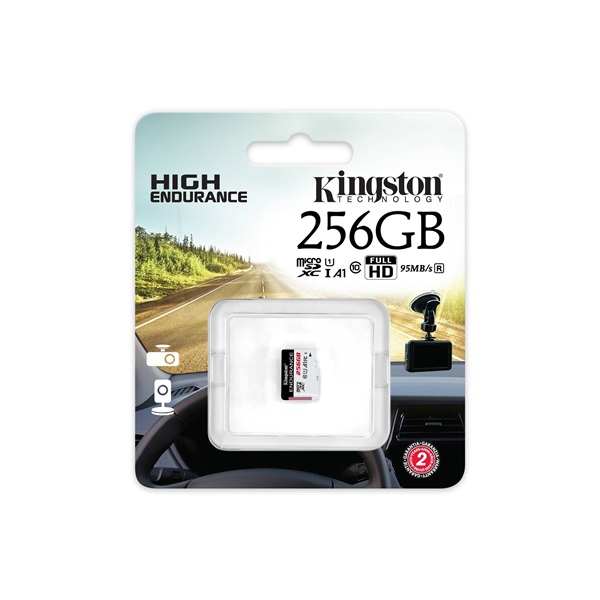 Kingston 256GB SD micro High-Endurance (SDXC Class 10 A1) (SDCE/256GB) memóriakártya