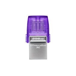Kingston 256GB USB3.2 Gen1 C/USB3.2 Gen1 A DataTraveler microDuo 3C (DTDUO3CG3/256GB) Flash Drive