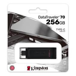 Kingston 256GB USB3.2 C DataTraveler 70 (DT70/256GB) Flash Drive