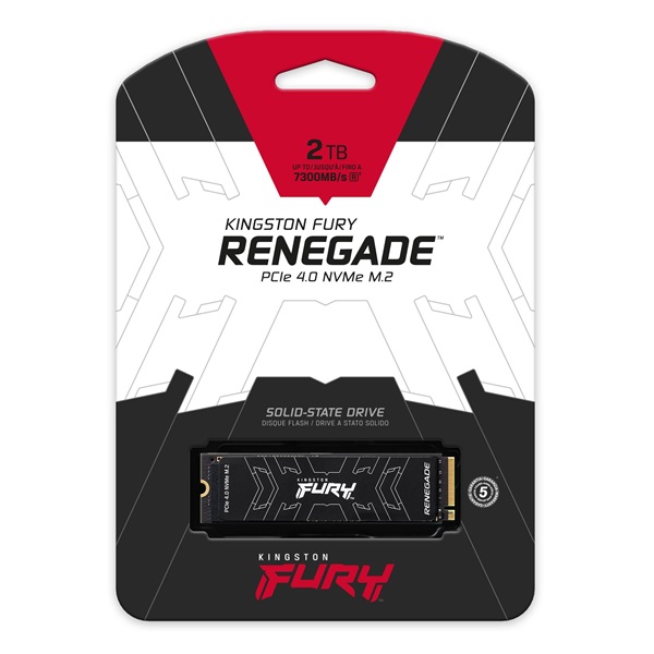 Kingston 2TB M.2 NVMe 2280 FURY Renegade with Heatsink fekete SSD