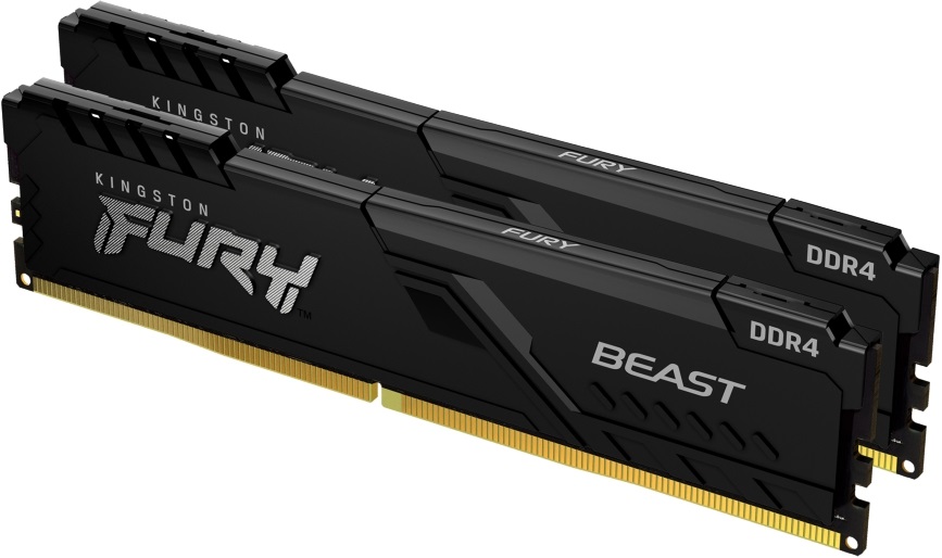 Kingston 32GB/3200MHz DDR-4 (Kit of 2) 1Gx8 FURY Beast Black (KF432C16BB1K2/32) memória