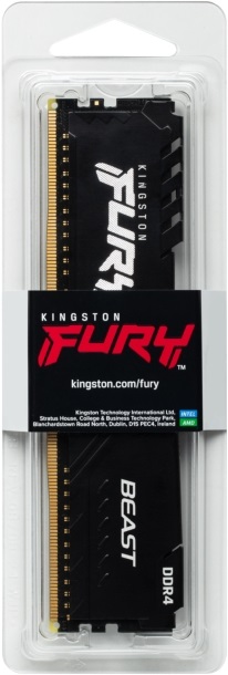 Kingston 32GB/3200MHz DDR-4 (Kit of 2) 1Gx8 FURY Beast Black (KF432C16BB1K2/32) memória