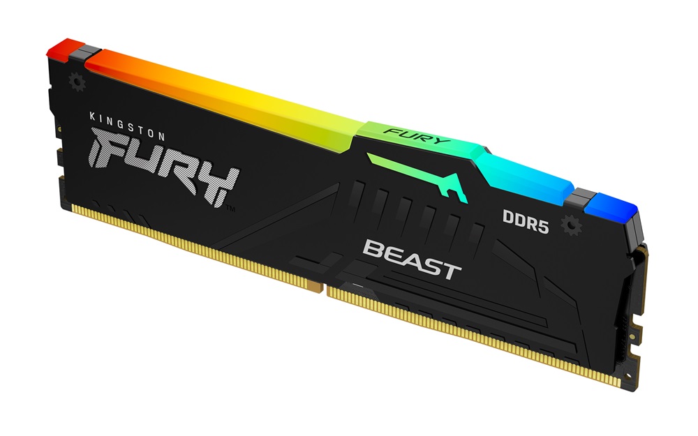 Kingston 32GB/5200MHz DDR-5 FURY Beast RGB (KF552C40BBA-32) memória