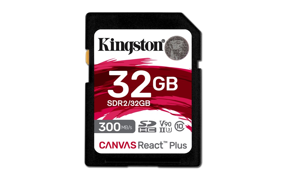 Kingston 32GB SD Canvas React Plus (SDHC Class 10  UHS-II U3) (SDR2/32GB) memóriakártya