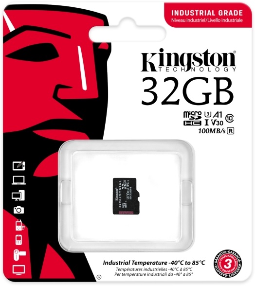 Kingston 32GB SD micro Industrial (SDHC Class 10 A1) (SDCIT2/32GBSP) memóriakártya