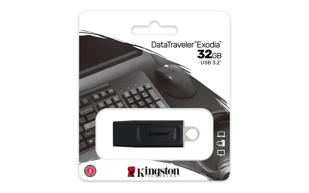 Kingston 32GB USB3.2 DataTraveler Exodia (DTX/32GB) Flash Drive