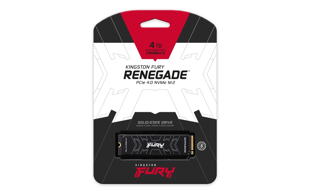 Kingston 4TB M.2 NVMe 2280 Fury Renegade (SFYRD/4000G) SSD
