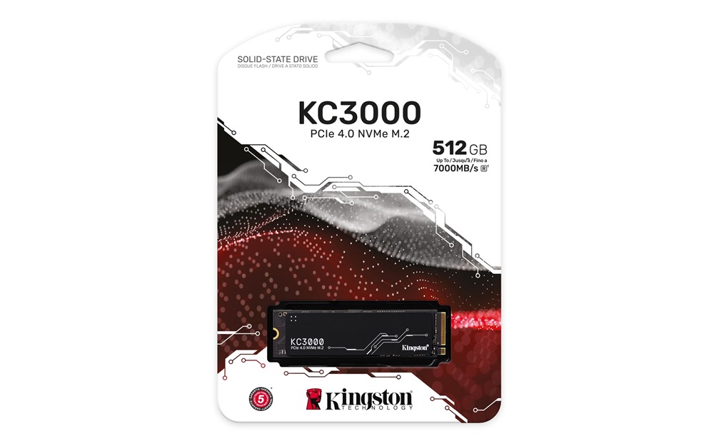 Kingston 512GB M.2 NVMe 2280 KC3000 (SKC3000S/512G) SSD