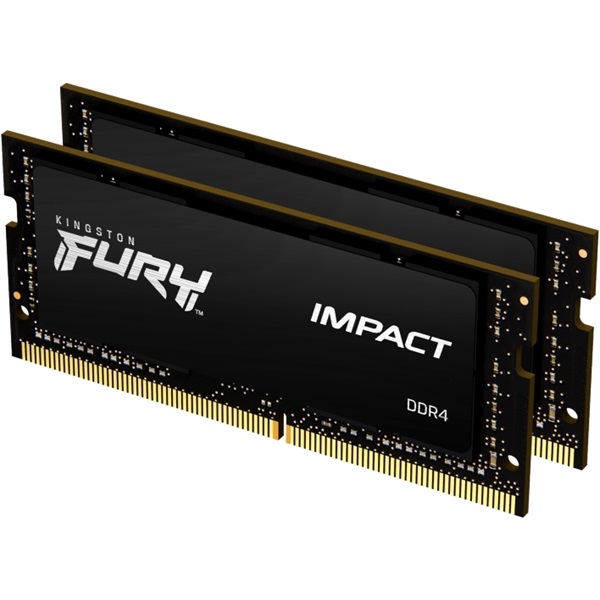 Kingston 64GB/3200MHz DDR-4 (Kit of 2) FURY Impact (KF432S20IBK2/64) notebook memória