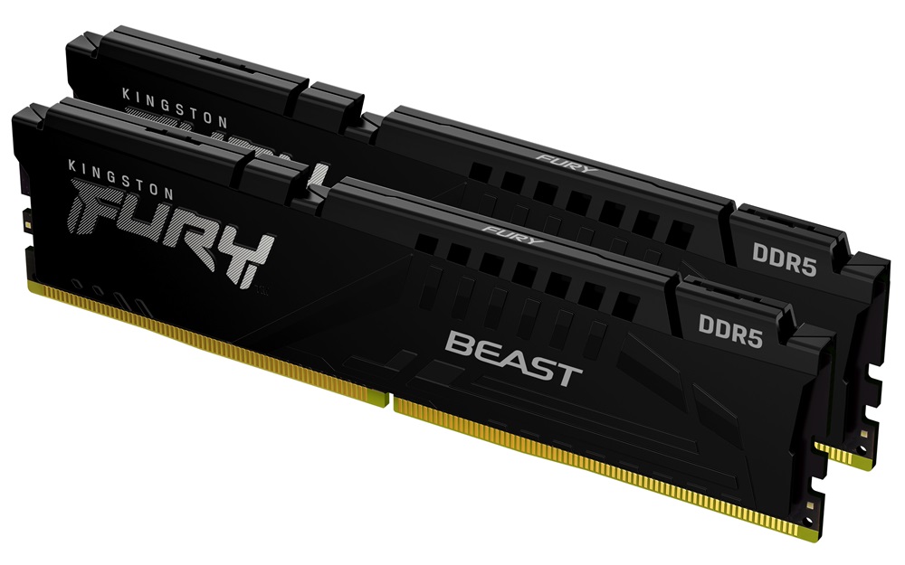 Kingston 64GB/5600MHz DDR-5 (Kit of 2) FURY Beast Black (KF556C40BBK2-64) memória