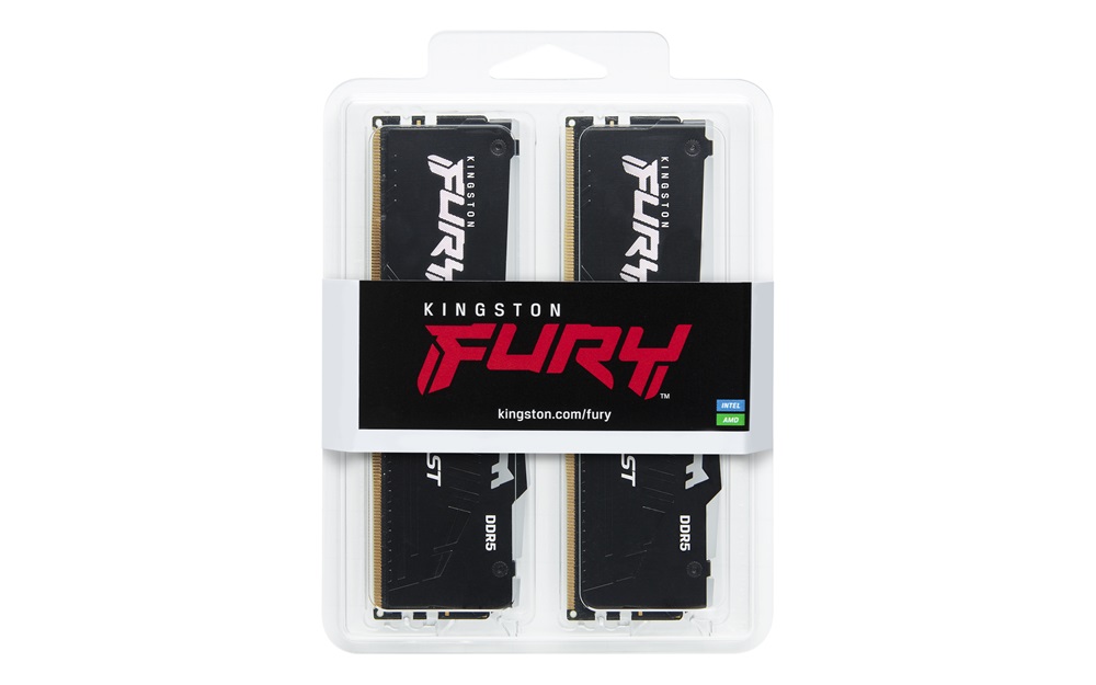 Kingston 64GB/5600MHz DDR-5 (Kit of 2) FURY Beast RGB (KF556C40BBAK2-64) memória