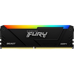 Kingston 64GB 3200MHz DDR-4 Fury Beast RGB (Kit! 4db 16GB) (KF432C16BB12AK4/64) memória