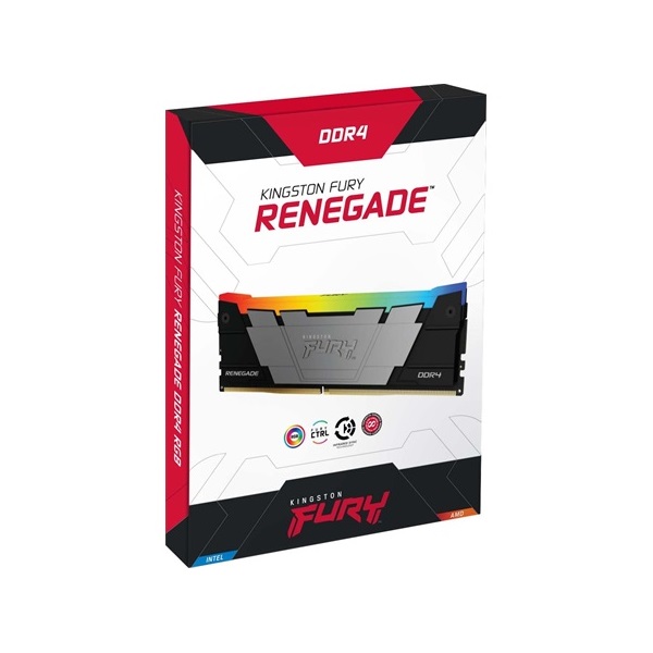 Kingston 64GB 3200MHz DDR-4 Fury Renegade RGB (Kit! 4db 16GB) (KF432C16RB12AK4/64) memória