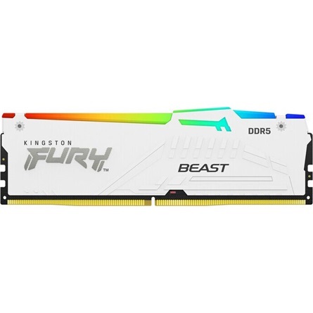 Kingston 64GB 5200MHz DDR-5 Fury Beast RGB (Kit! 4db 16GB) (KF552C40BWAK4-64) memória