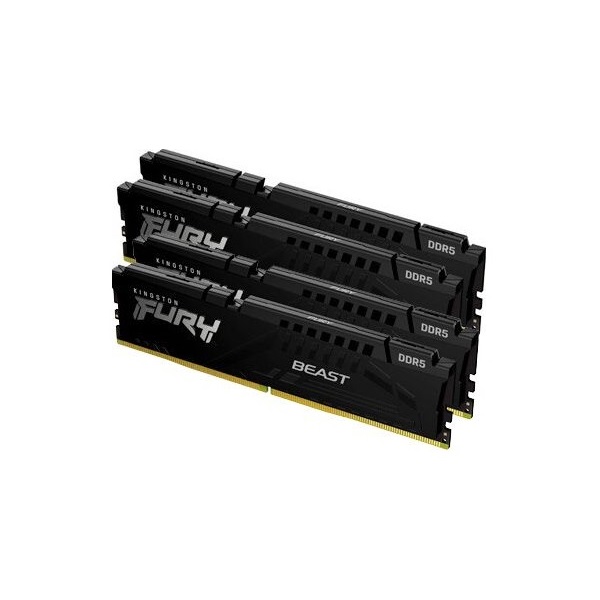 Kingston 64GB 5600MHz DDR-5 Fury Beast (Kit! 4db 16GB) (KF556C40BBK4-64) memória