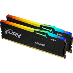 Kingston 64GB 6000MHz DDR-5 Fury Beast RGB EXPO (Kit! 2db 32GB) (KF560C30BBEAK2-64) memória
