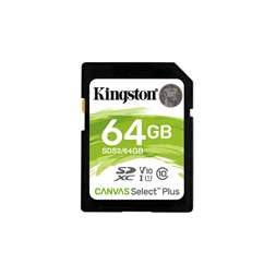 Kingston 64GB SD Canvas Select Plus (SDXC Class 10 UHS-I U1) (SDS2/64GB) memóriakártya