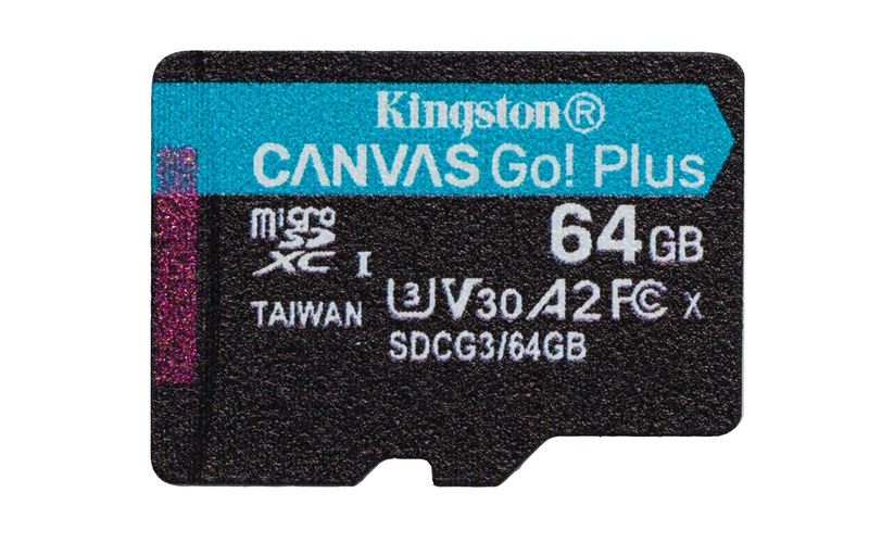 Kingston 64GB SD micro Canvas Go! Plus (SDXC Class 10  UHS-I U3) (SDCG3/64GBSP) memóriakártya