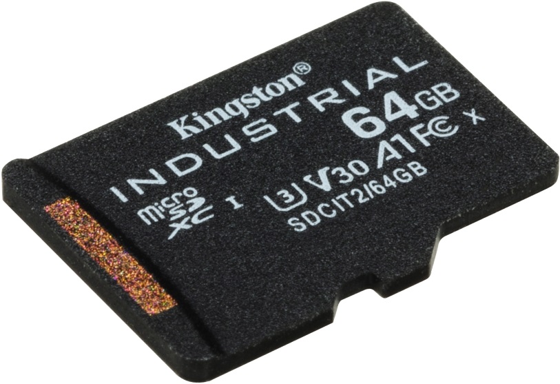 Kingston 64GB SD micro Industrial (SDXC Class 10 A1) (SDCIT2/64GB) memóriakártya + olvasó
