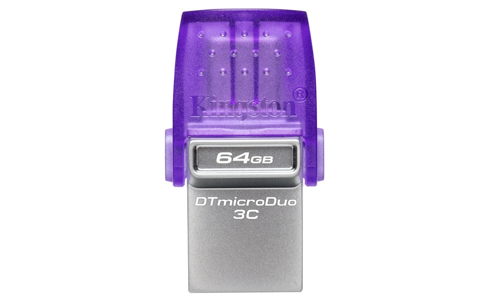 Kingston 64GB USB3.2 Gen1 C/USB3.2 Gen1 A DataTraveler microDuo 3C (DTDUO3CG3/64GB) Flash Drive