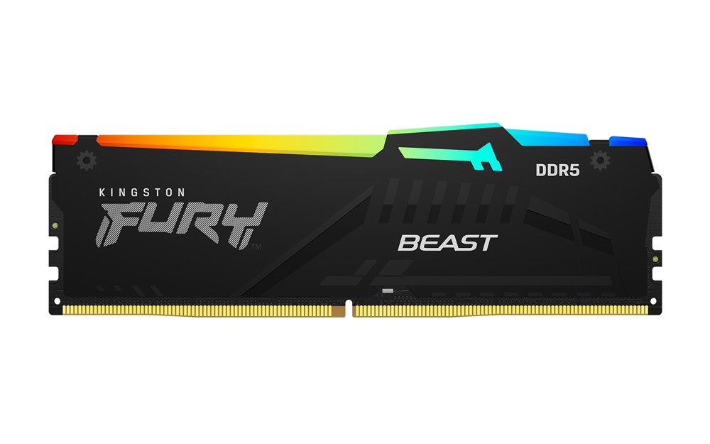 Kingston 8GB/5200MHz DDR-5 FURY Beast RGB (KF552C40BBA-8) memória