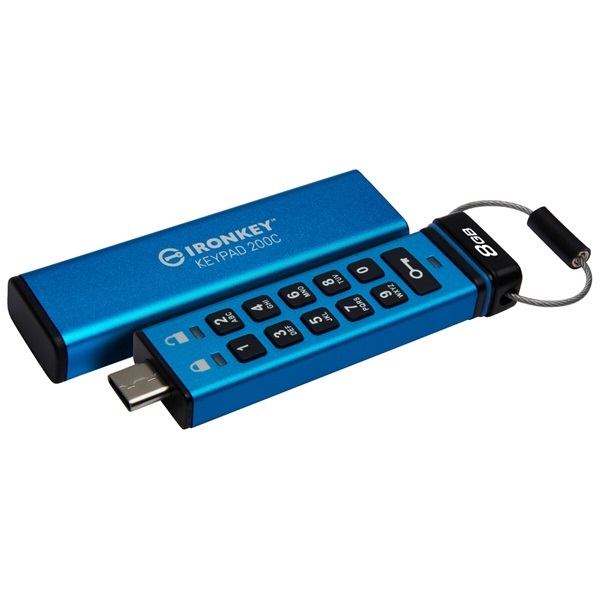Kingston 8GB/USB-C Ironkey Keypad 200C (IKKP200C/8GB) Flash Drive