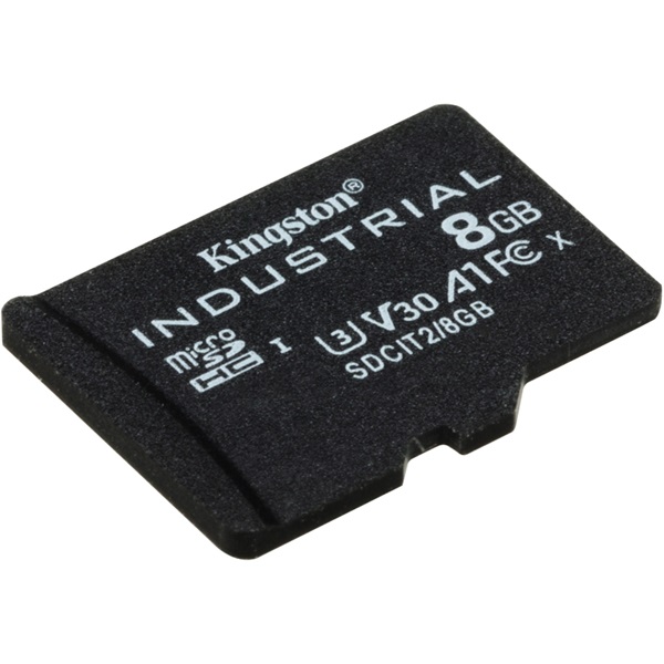 Kingston 8GB SD micro Industrial (SDHC Class 10 A1) (SDCIT2/8GB) memóriakártya + olvasó