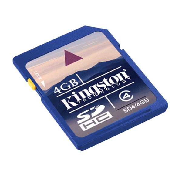 Kingston 4GB SD (SDHC Class 4) (SD4/4GB) memóriakártya