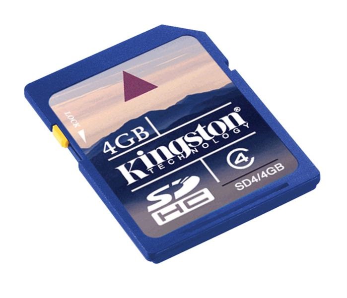 Kingston 4GB SD (SDHC Class 4) (SD4/4GB) memóriakártya