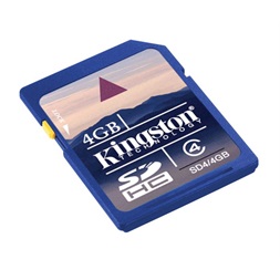 Kingston 4GB SD (SDHC Class 4) (SD4/4GB) memóriakártya