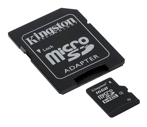 Kingston 16GB SD micro (SDHC Class 4) (SDC4/16GB) memóriakártya adapterrel