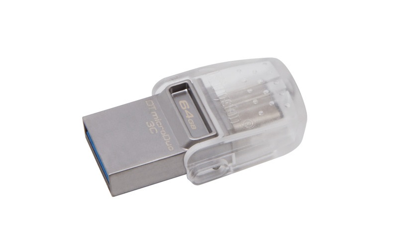 Kingston 64GB USB3.1 C/USB3.1 A Ezüst (DTDUO3C/64GB) Flash Drive