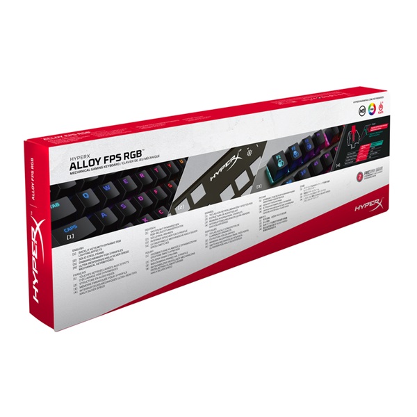 Kingston HyperX Alloy FPS (Kailh Silver Speed) UK RGB világító mechanikus gamer billentyűzet