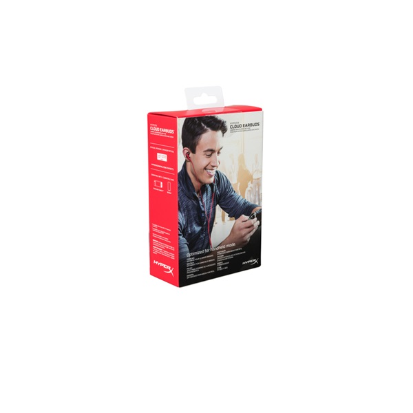 Kingston HyperX Cloud Earbuds 3,5 Jack piros gamer fülhallgató