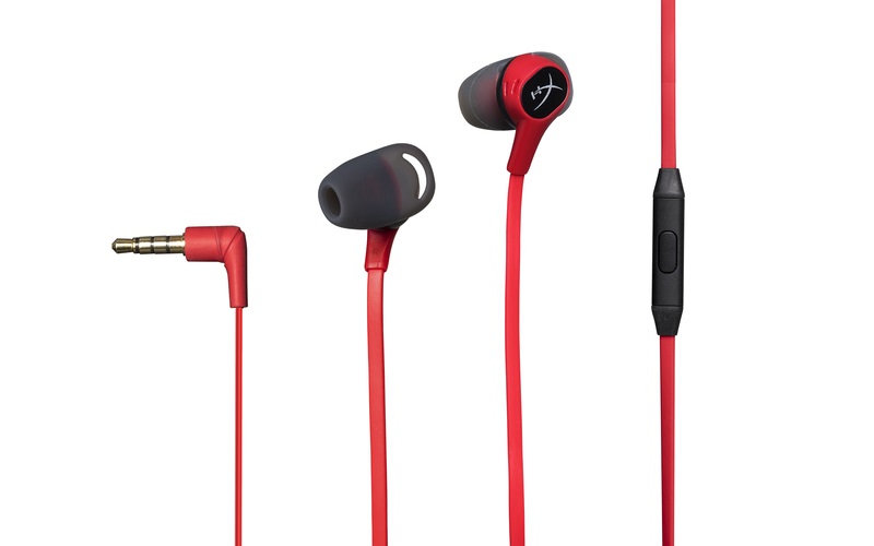 Kingston HyperX Cloud Earbuds 3,5 Jack piros gamer fülhallgató
