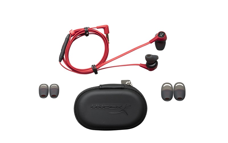 Kingston HyperX Cloud Earbuds 3,5 Jack piros gamer fülhallgató
