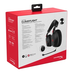 Kingston HyperX Cloud Flight vezeték nélküli fekete gamer headset