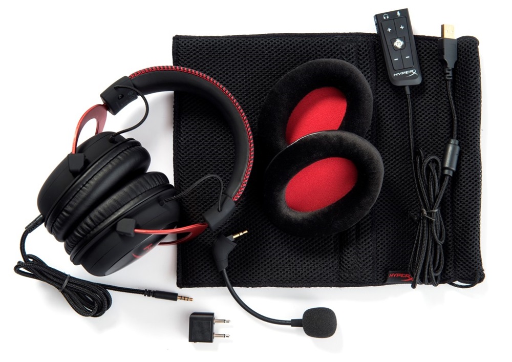 Kingston HyperX Cloud II 3,5 Jack/USB fekete-vörös gamer headset