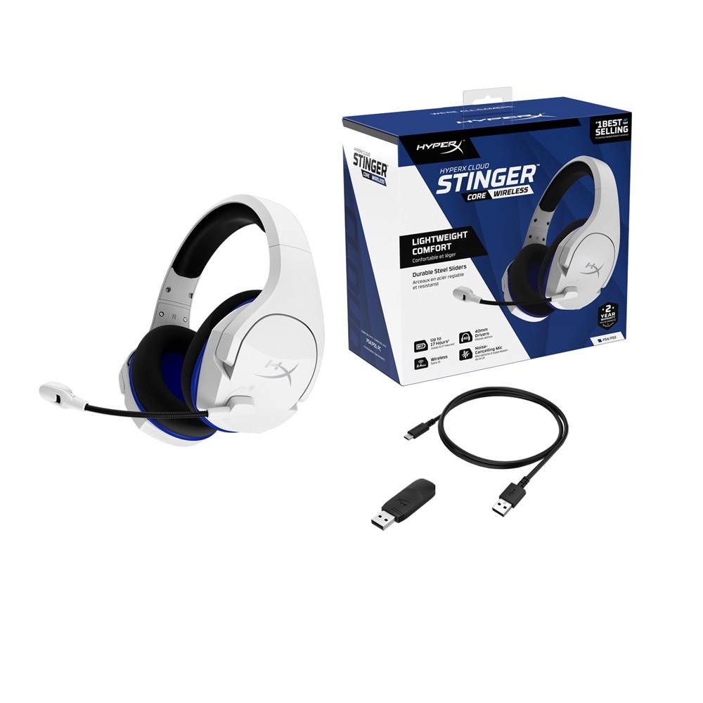 Kingston HyperX Cloud Stinger Core vezeték nélküli PS4 gamer headset