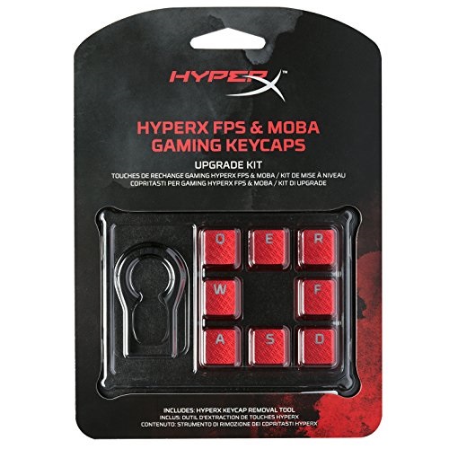 Kingston HyperX FPS és Moba piros gamer billentyű szett
