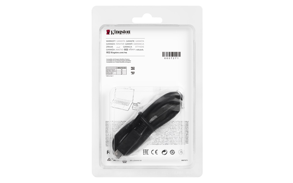 Kingston Workflow USB 3.2 micro SD kártyaolvasó