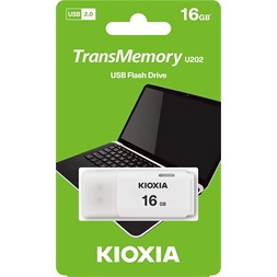 Kioxia 16GB USB2.0 Hayabusa U202 fehér (LU202W016GG4) Flash Drive